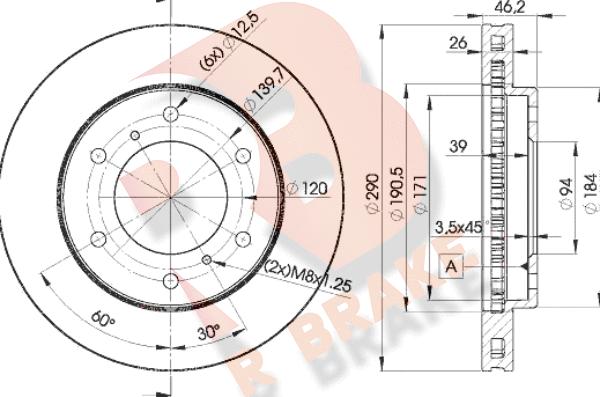 R Brake 78RBD27116 - Kočioni disk www.molydon.hr