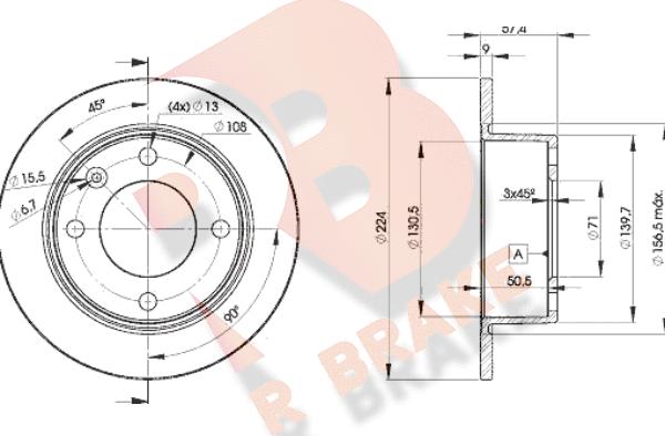 R Brake 78RBD27811 - Kočioni disk www.molydon.hr