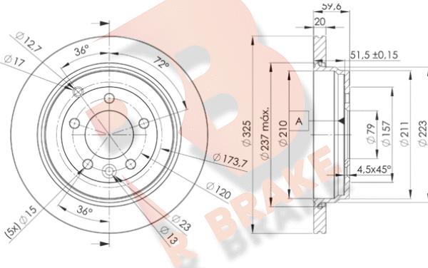 R Brake 78RBD27361 - Kočioni disk www.molydon.hr