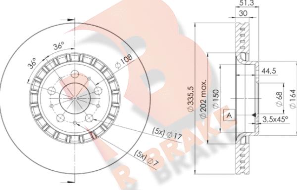 R Brake 78RBD27301 - Kočioni disk www.molydon.hr