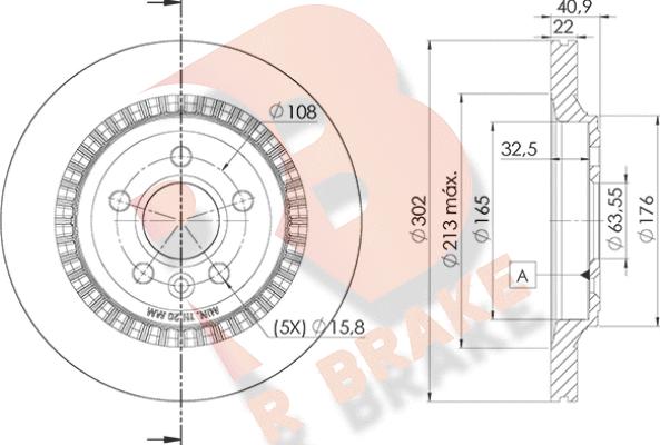 R Brake 78RBD27293 - Kočioni disk www.molydon.hr