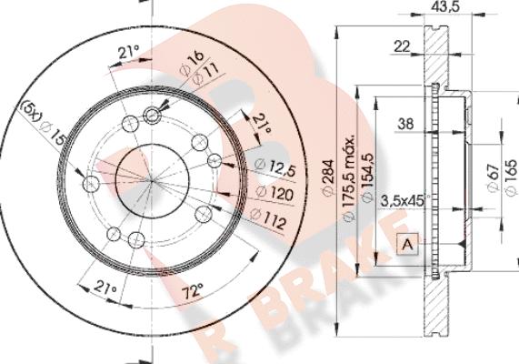 R Brake 78RBD27200 - Kočioni disk www.molydon.hr