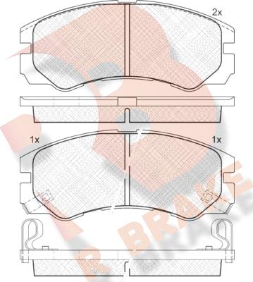 R Brake RB0990 - Komplet Pločica, disk-kočnica www.molydon.hr