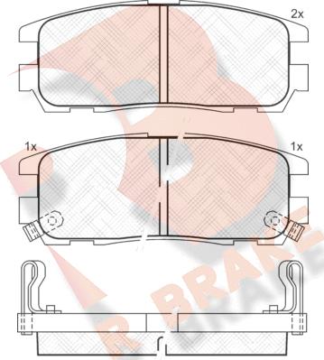 R Brake RB0991 - Komplet Pločica, disk-kočnica www.molydon.hr