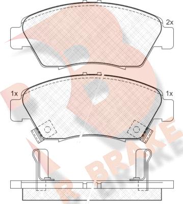 R Brake RB0959 - Komplet Pločica, disk-kočnica www.molydon.hr