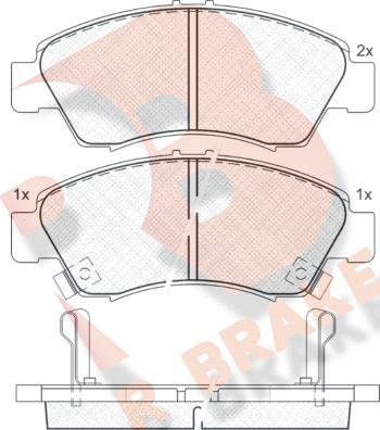 R Brake RB0958 - Komplet Pločica, disk-kočnica www.molydon.hr