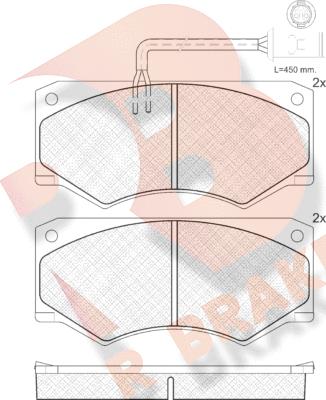 R Brake RB0904 - Komplet Pločica, disk-kočnica www.molydon.hr