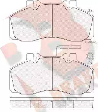 R Brake RB0903 - Komplet Pločica, disk-kočnica www.molydon.hr