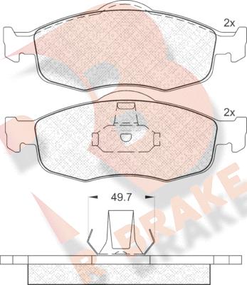 R Brake RB0916 - Komplet Pločica, disk-kočnica www.molydon.hr