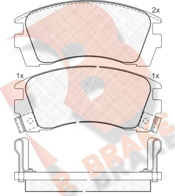 R Brake RB0984 - Komplet Pločica, disk-kočnica www.molydon.hr