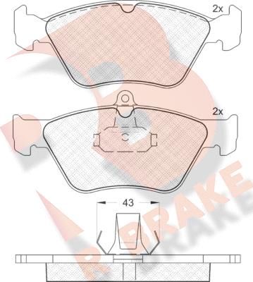 R Brake RB0988 - Komplet Pločica, disk-kočnica www.molydon.hr