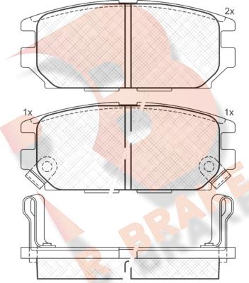 R Brake RB0983 - Komplet Pločica, disk-kočnica www.molydon.hr