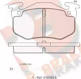 R Brake RB0931 - Komplet Pločica, disk-kočnica www.molydon.hr