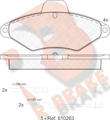 R Brake RB0920 - Komplet Pločica, disk-kočnica www.molydon.hr