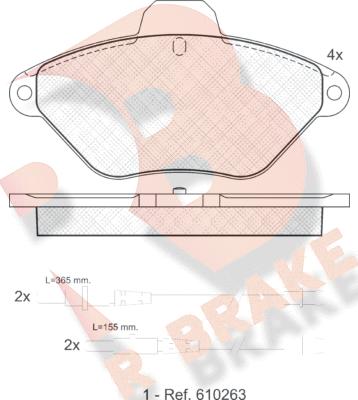 R Brake RB0921 - Komplet Pločica, disk-kočnica www.molydon.hr