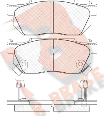 R Brake RB0494 - Komplet Pločica, disk-kočnica www.molydon.hr