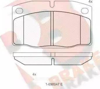 R Brake RB0454-066 - Komplet Pločica, disk-kočnica www.molydon.hr