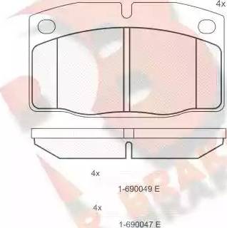 R Brake RB0454-072 - Komplet Pločica, disk-kočnica www.molydon.hr