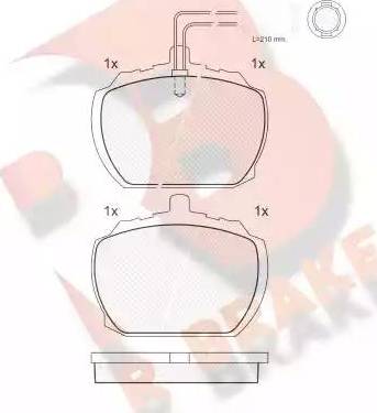 R Brake RB0406 - Komplet Pločica, disk-kočnica www.molydon.hr