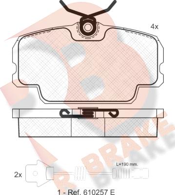 R Brake RB0419-203 - Komplet Pločica, disk-kočnica www.molydon.hr