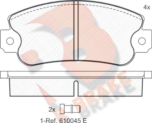 R Brake RB0418 - Komplet Pločica, disk-kočnica www.molydon.hr