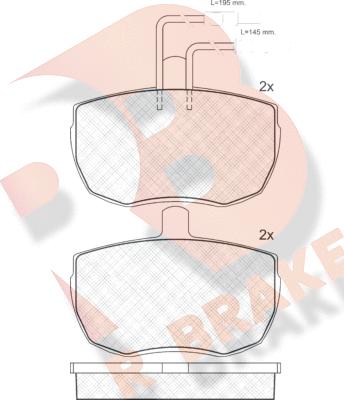 R Brake RB0427 - Komplet Pločica, disk-kočnica www.molydon.hr