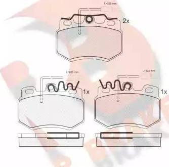 R Brake RB0555 - Komplet Pločica, disk-kočnica www.molydon.hr