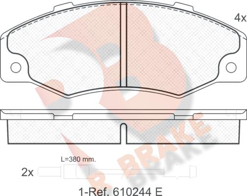 R Brake RB0556 - Komplet Pločica, disk-kočnica www.molydon.hr