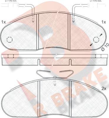 R Brake RB0561 - Komplet Pločica, disk-kočnica www.molydon.hr