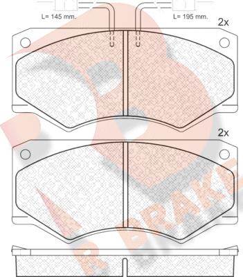 R Brake RB0563 - Komplet Pločica, disk-kočnica www.molydon.hr