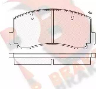 R Brake RB0502 - Komplet Pločica, disk-kočnica www.molydon.hr