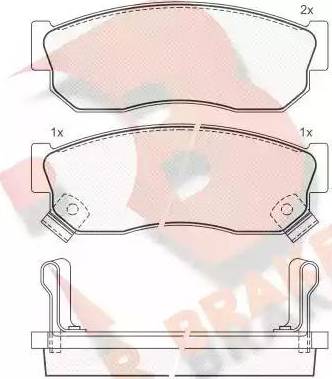 R Brake RB0519 - Komplet Pločica, disk-kočnica www.molydon.hr