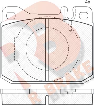 R Brake RB0511 - Komplet Pločica, disk-kočnica www.molydon.hr