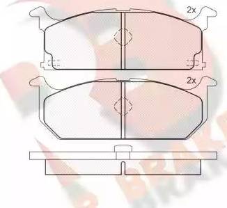 R Brake RB0586 - Komplet Pločica, disk-kočnica www.molydon.hr