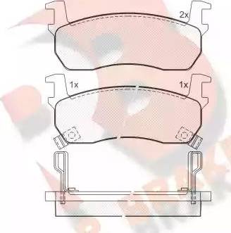 R Brake RB0530 - Komplet Pločica, disk-kočnica www.molydon.hr