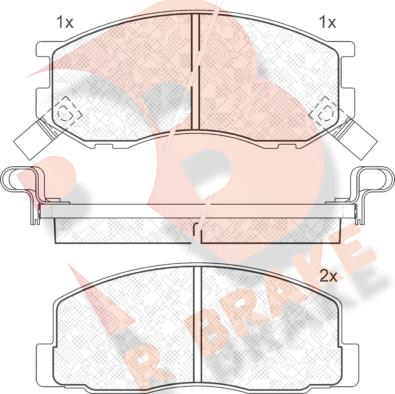 R Brake RB0524 - Komplet Pločica, disk-kočnica www.molydon.hr