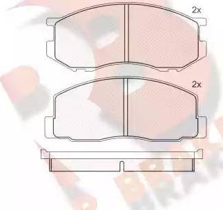 R Brake RB0523 - Komplet Pločica, disk-kočnica www.molydon.hr