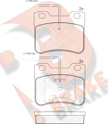 R Brake RB0691 - Komplet Pločica, disk-kočnica www.molydon.hr