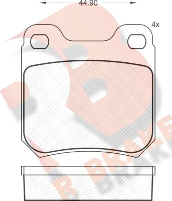 R Brake RB0692 - Komplet Pločica, disk-kočnica www.molydon.hr