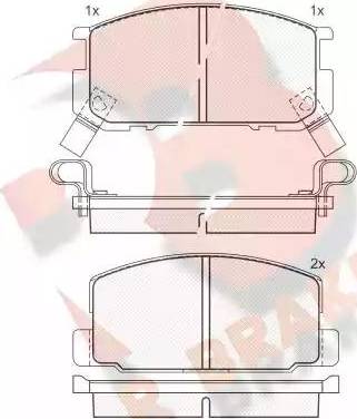 R Brake RB0605 - Komplet Pločica, disk-kočnica www.molydon.hr