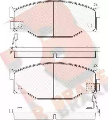 R Brake RB0606 - Komplet Pločica, disk-kočnica www.molydon.hr