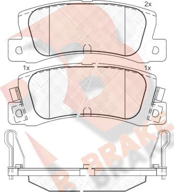 R Brake RB0612-071 - Komplet Pločica, disk-kočnica www.molydon.hr