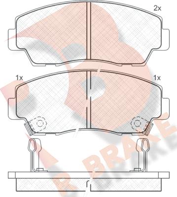 R Brake RB0636 - Komplet Pločica, disk-kočnica www.molydon.hr