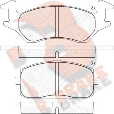 R Brake RB0629 - Komplet Pločica, disk-kočnica www.molydon.hr