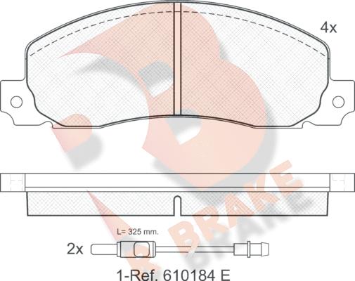 R Brake RB0620 - Komplet Pločica, disk-kočnica www.molydon.hr