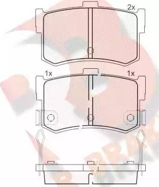 R Brake RB0677 - Komplet Pločica, disk-kočnica www.molydon.hr