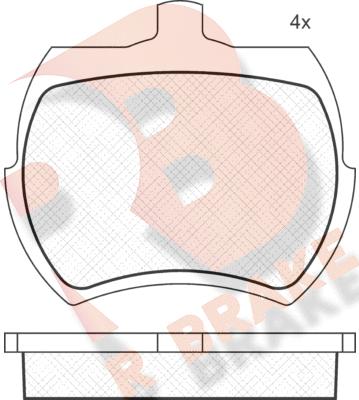 R Brake RB0002 - Komplet Pločica, disk-kočnica www.molydon.hr