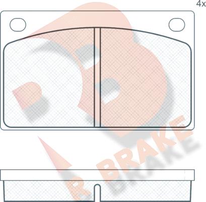 R Brake RB0088 - Komplet Pločica, disk-kočnica www.molydon.hr