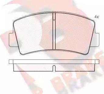 R Brake RB0106 - Komplet Pločica, disk-kočnica www.molydon.hr