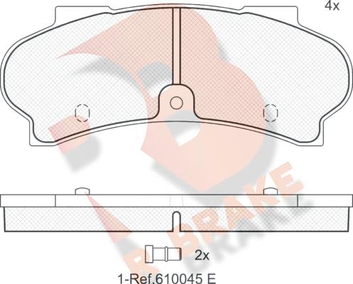 R Brake RB0187 - Komplet Pločica, disk-kočnica www.molydon.hr